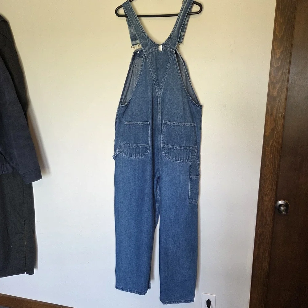 Key Imperial Aristocrat Denim Bib Overalls Mens 42x30 100% Cotton Workwear 17754